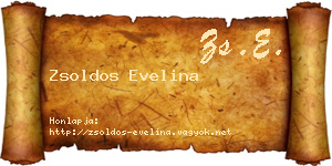 Zsoldos Evelina névjegykártya
